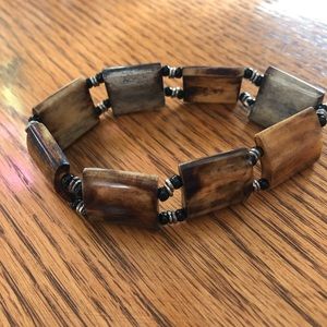 3/$20 Polished wood bracelet